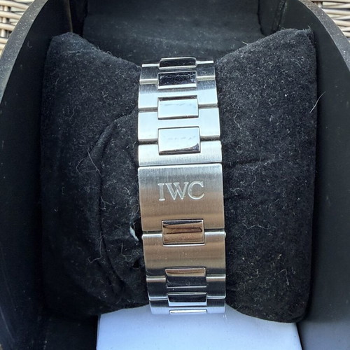 IWC automatic men's wristwatch, white