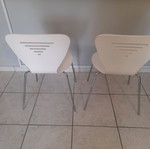 Neoset chairs white lacquer wood like new