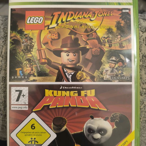 Lego Indiana Jones & Kung Fu Panda Xbox 360 like new, complete