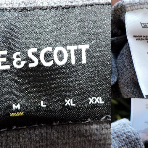 Lyle & Scott grey men's short sleeve polo shirt, size M