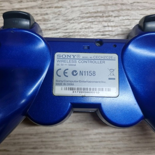 Sony Dualshock 3 Sixaxis χειριστήριο μεταλλικό μπλε σαν καινούργιο