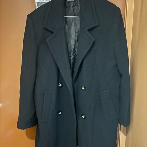 Women's coat used, black, size L