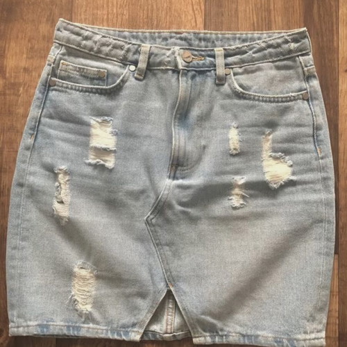 H&M mini denim skirt, size XS, like new condition