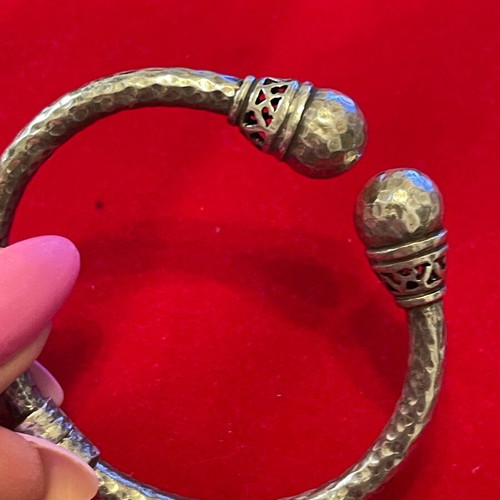 Silver 925 spiral bracelet used, fits up to 20 cm wrist