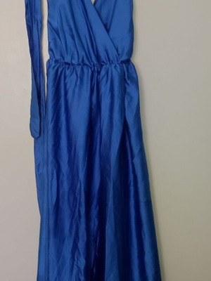 Satin Dress Royal Blue - NEW PRICE