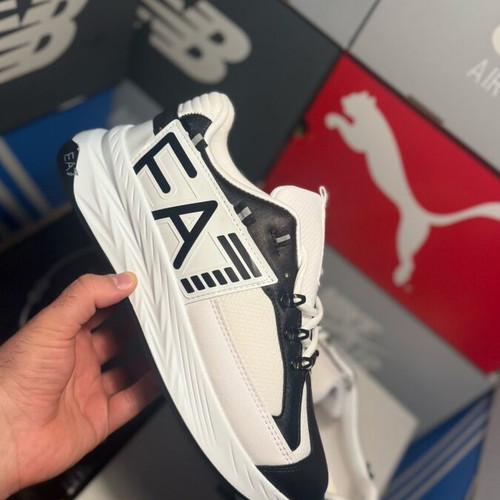 Emporio Armani shoes for men new, casual, black and white