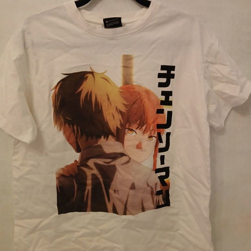 Bershka x Chainsaw Man Anime Graphic T-Shirt Size M like new