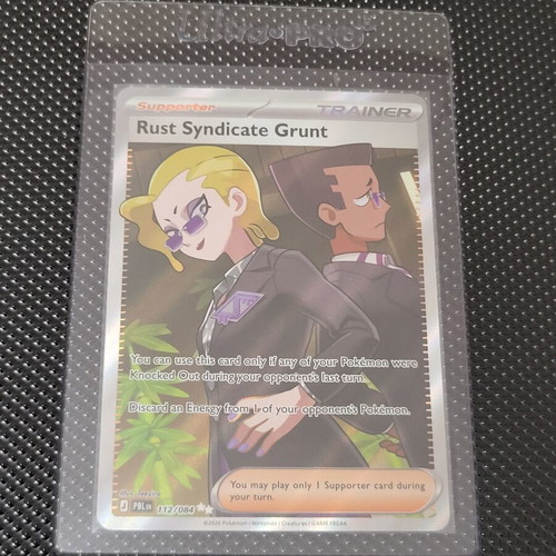Rust Syndicate Grunt Pokemon card like new