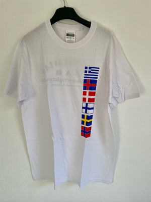Men's T-Shirt Scandinavian Bar Mykonos XL new, white