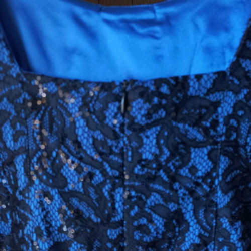 JDC London dress like new, slim fit, black and blue, size L