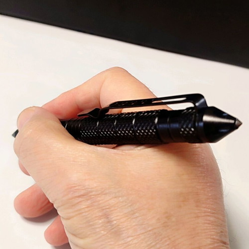 Tactical Pen new, stainless steel, glass breaker, 15cm