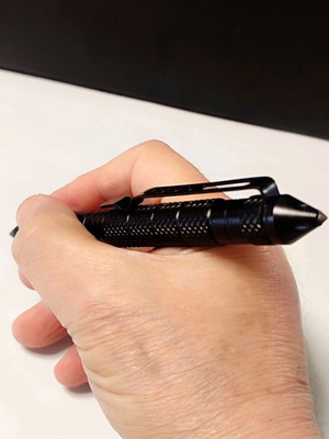 Tactical Pen new, stainless steel, glass breaker, 15cm