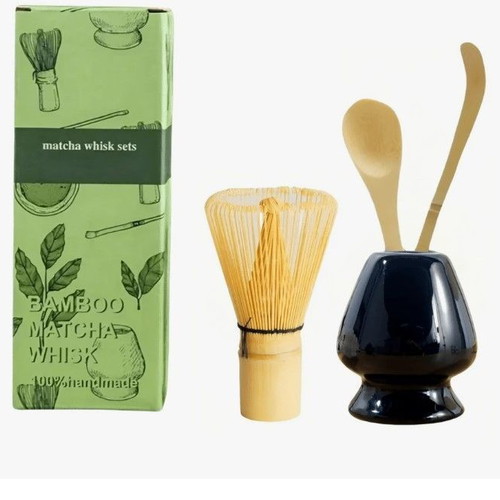 Matcha Set Spices Bazaar new, 4 pieces with bamboo whisk and ceramics