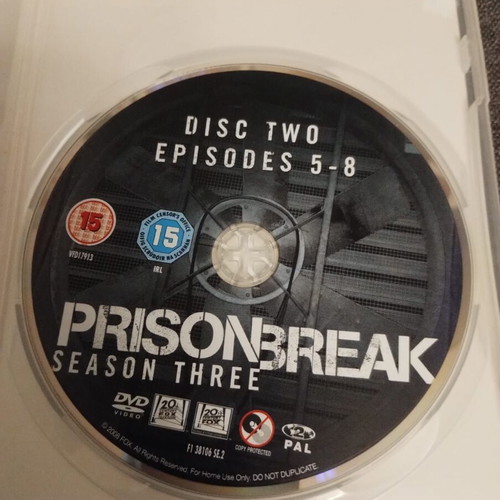 Prison Break DVD used, complete third season with English subtitles