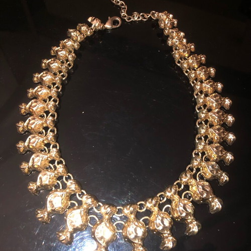 Statement gold necklace new