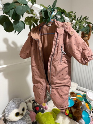 H&M baby jacket used 6-9 months, waterproof with fleece lining