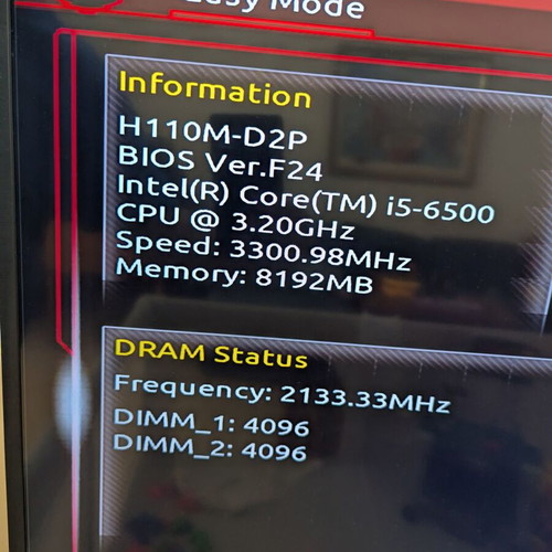 Σετ Gigabyte GA-H110M-D2P με Intel i5-6500, 8GB DDR4 και Arctic Cooler μεταχειρισμένο