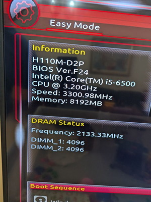 Σετ Gigabyte GA-H110M-D2P με Intel i5-6500, 8GB DDR4 και Arctic Cooler μεταχειρισμένο