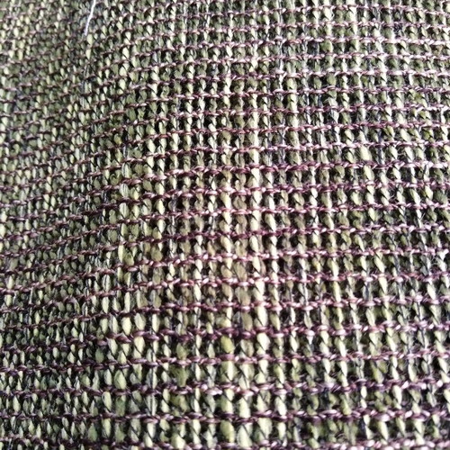 Curtain fabric new, green linen sack 5.50x2.80