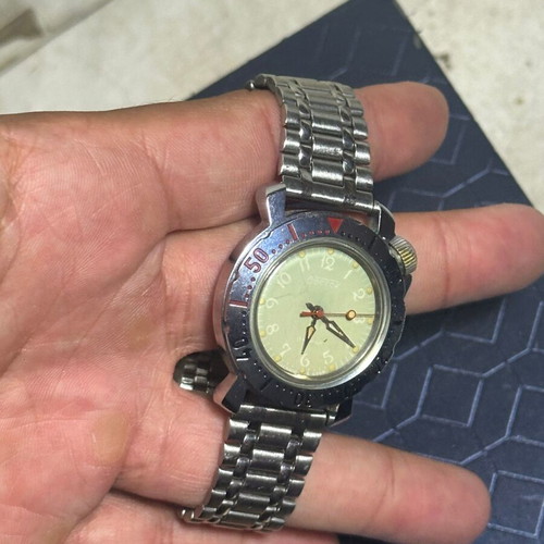 Vostok Boctok 17 Jewels Mechanical Vintage Diver Watch used, USSR