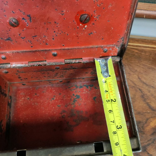 Hand safe used, rare old with key