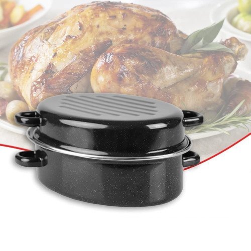 Enamel Roasting Pan new, small oven size 34x25x15 cm