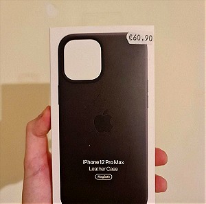 leather case iphone 12 pro max apple black
