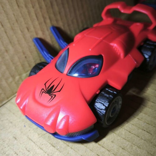 Spider-Man transforming toy car like new