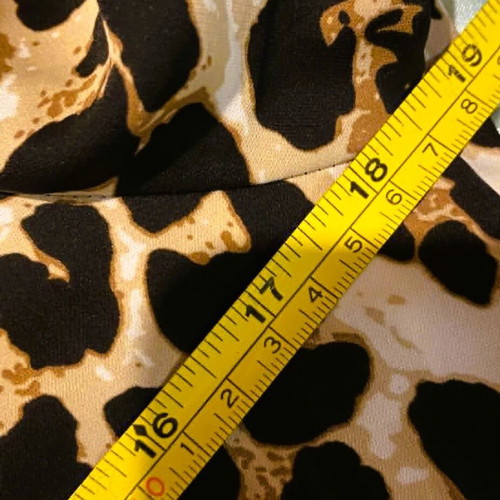Animal print dress brown, new, size S