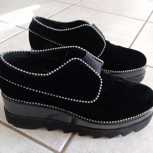 Fred platform moccasins black size 39 used