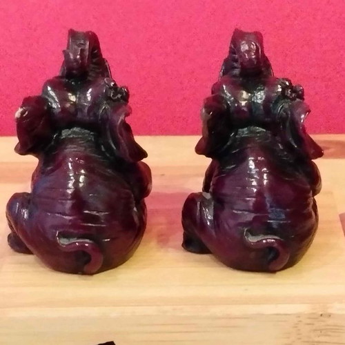 Elephant figurines used, Feng Suei, pair, 5cm