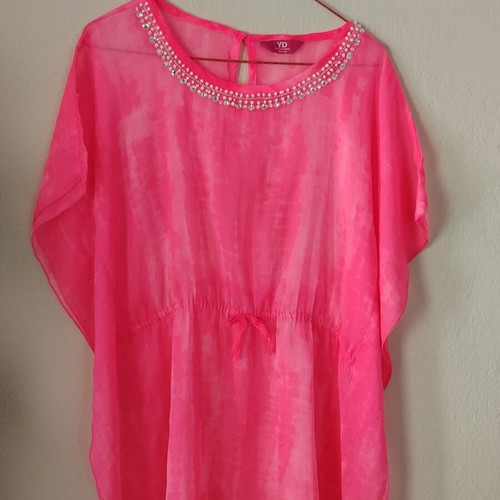 Fuchsia Caftan tunic like new, size M 38 10