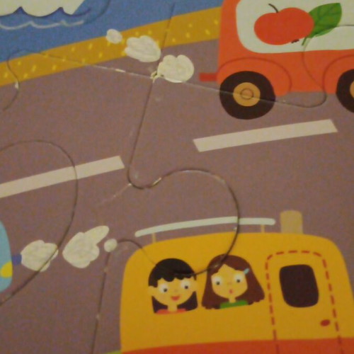 Puzzle used with 18 large pieces without box