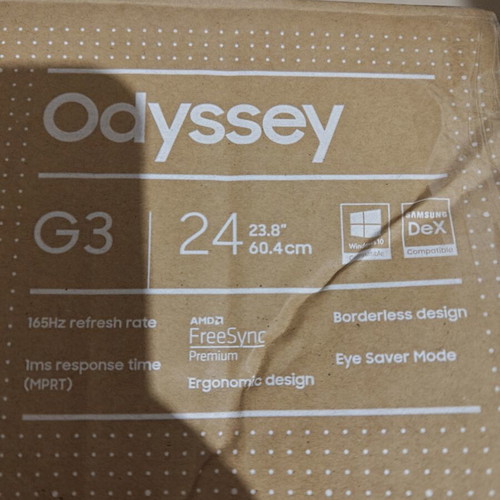 Samsung Odyssey G3 24" 165Hz monitor new with warranty until 2028