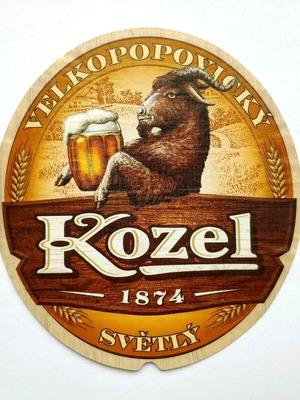 Velkopopovicky Kozel Czech Brewery Label new