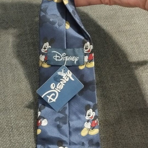 Disney Mickey Mouse children's tie blue satin new with tags