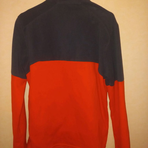 Fleece like new, size M, gray and orange
