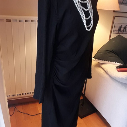 Zara ribbed stretch dress new, black, size XL