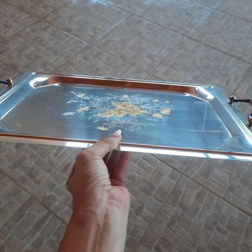 Large tray with gold details like new