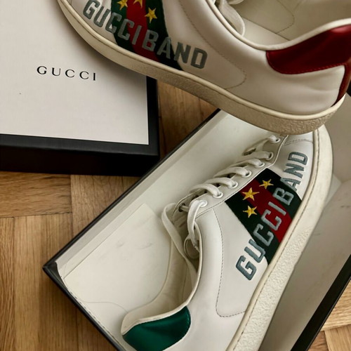 Gucci Ace Gucciband sneakers used, size EU 42, white