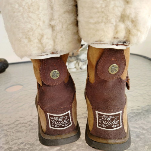 Cushe women's boots used with fur, size 38, brown