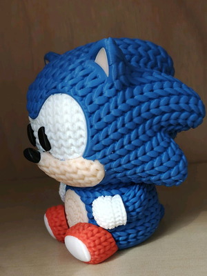 Sonic 3D figure new, printed from solid material