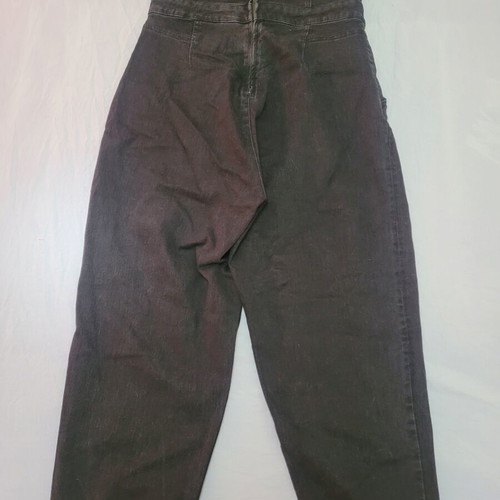 H&M Strapless Dark Grey Denim Jumpsuit with Strass Buttons like new, XXL