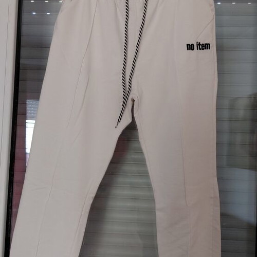 White women's Capri sports pants