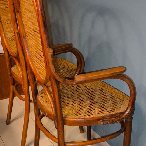 Viennese Thonet style chairs used, set of 2