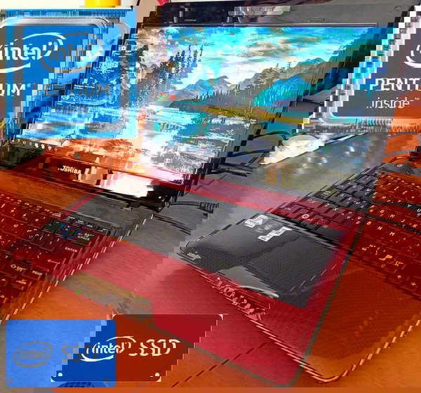 TOSHIBA T-110 Intel Pentium με μνήμη RAM 4GB, Δίσκος SSD 128GB, Windows10+Office, Οθόνη 11.6" ίντσες