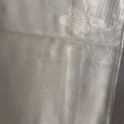 Japanese silk kimono 130 cm with floral patterns