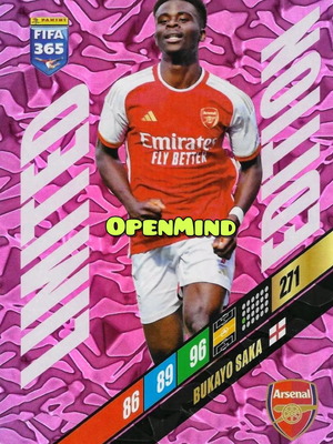 Κάρτα Bukayo Saka XXL Limited Edition Fifa 365 2024 Andrenalyn XL νέα