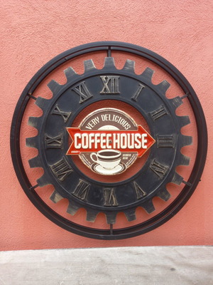 Coffee House metal sign used, 80 centimeters