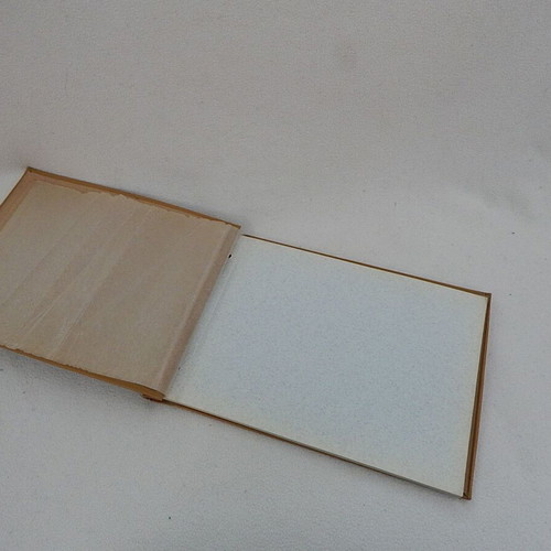 Photo album with embossed copper cover used, Parthenon design